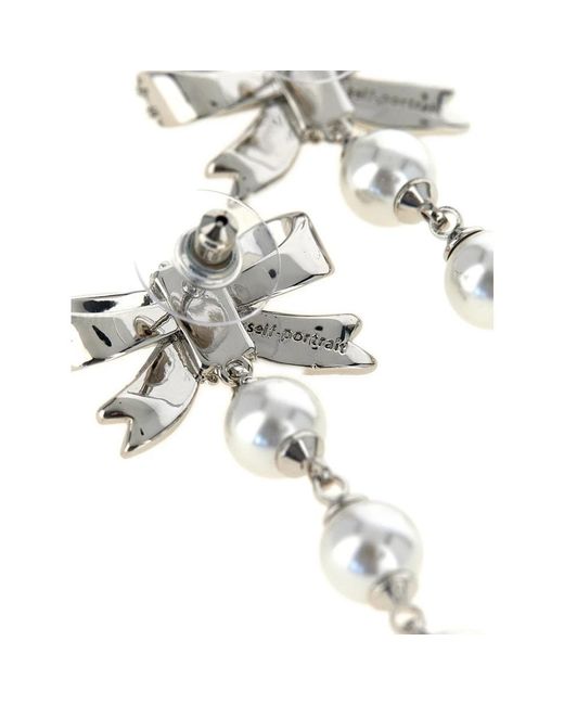 Self-Portrait Metallic Earrings