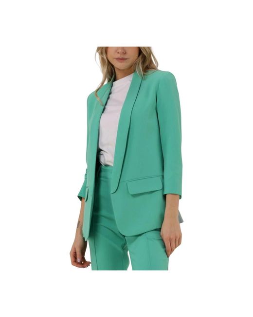 EST'SEVEN Jassen ,Groen ,Groene Damesblazer Colbert Stijl in het Green