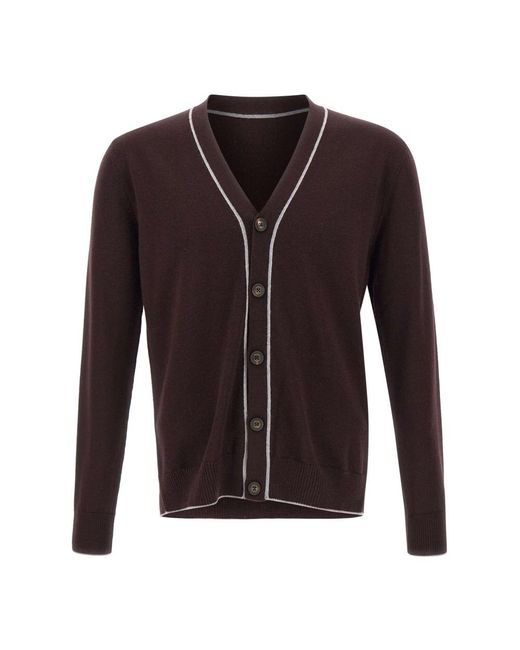 Cardigans Eleventy de hombre de color Brown