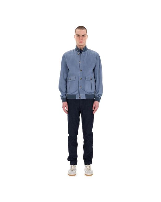 Valstar Blue Leather Jackets for men