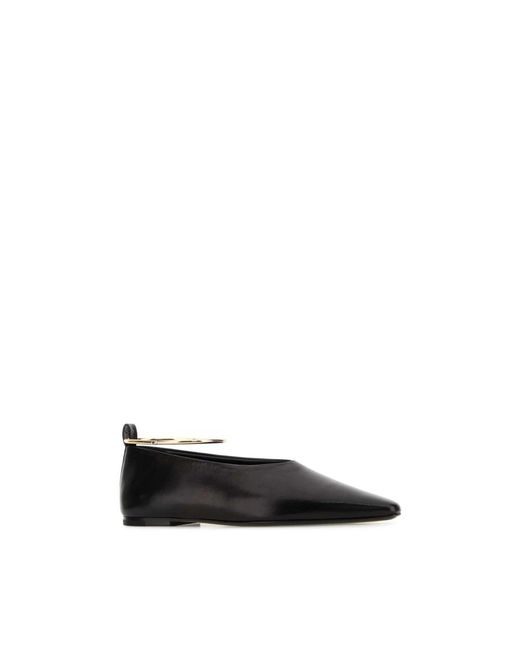 Jil Sander Black Ballerina Shoes
