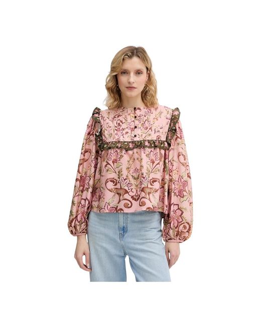 Barbour Printed Blouse in het Red