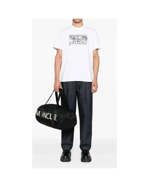 Moncler White T-Shirts for men