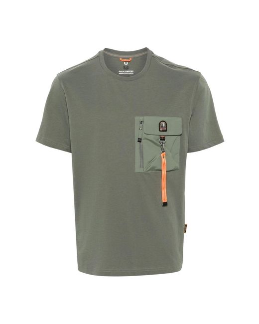 Parajumpers Green T-Shirts for men