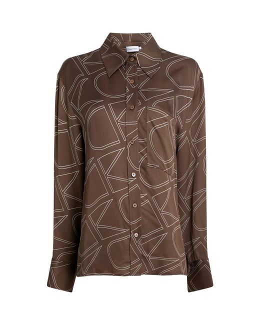 Shirts Calvin Klein de color Brown