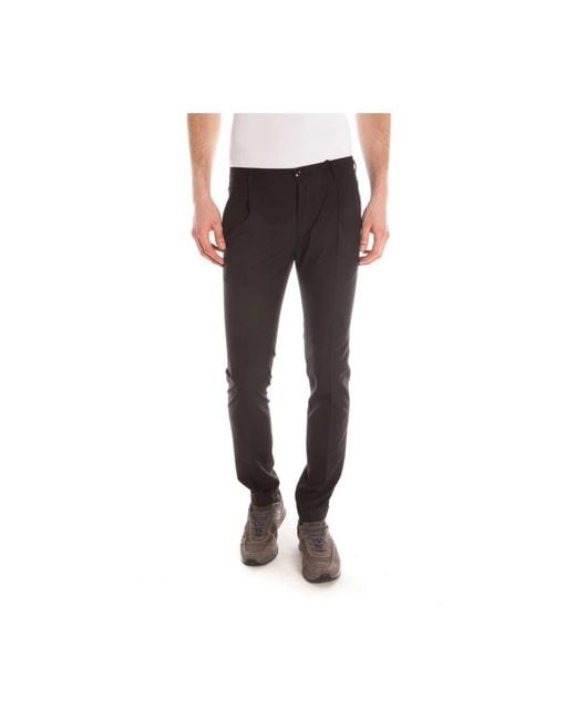 Daniele Alessandrini Black Chinos for men