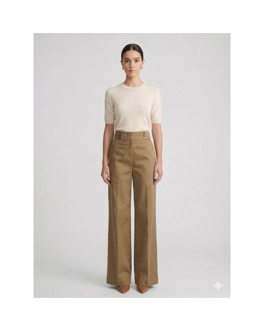 Nenette Natural Wide Trousers