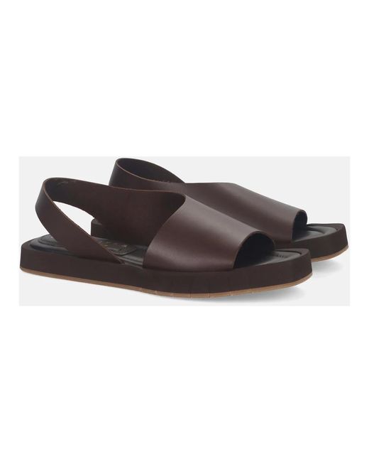 Paloma Barceló Brown Flat Sandals