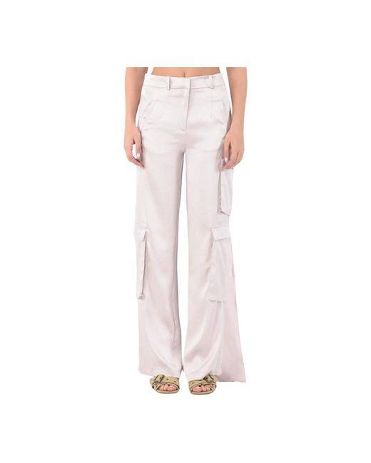 ACTUALEE Pink Wide Trousers