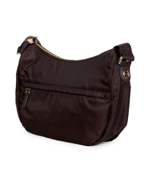 Borbonese Purple Schultertasche