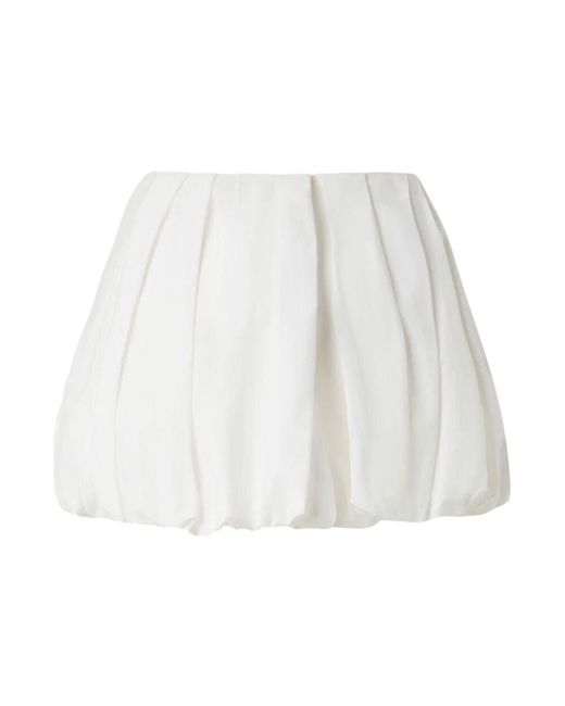 Pinko White Short Skirts