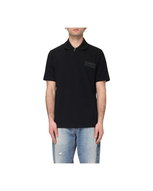 Balmain Halfzip Polo in het Black voor heren