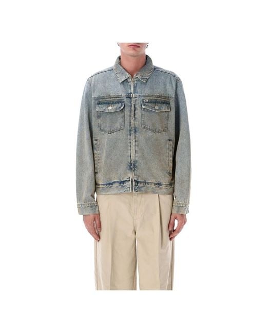 Obey Gray Denim Jackets for men