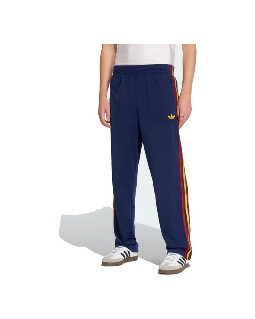 Fred Perry Blue Straight Trousers for men