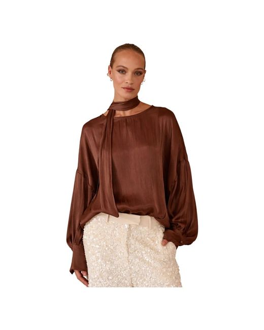 Souvenir Clubbing Brown Blouses