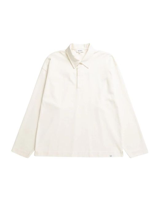 Norse Projects White Polo Shirts for men