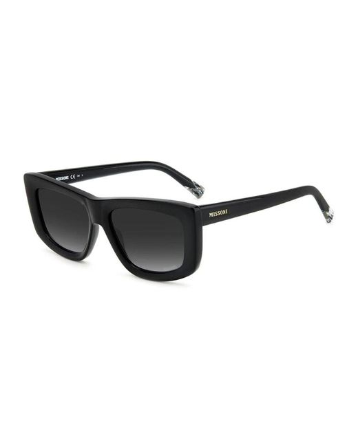 Missoni Black Schwarze Damen-Sonnenbrille Mit Grauem Glas