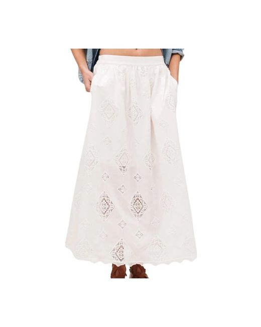 Maxi Skirts Ba&sh en coloris White