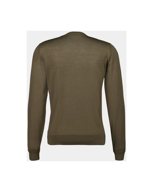 Piacenza 1733 Green V-Neck Knitwear for men