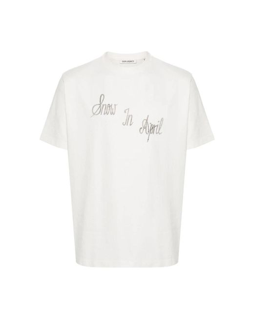 Our Legacy White T-Shirts for men