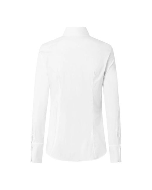 Windsor. Overhemden ,Wit ,Katoen Db 904Hx Stijlvol Model in het White