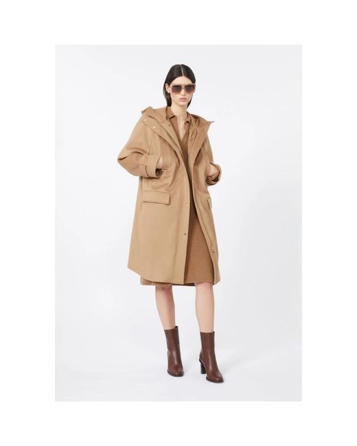 Max Mara Natural Single-Breasted Coats