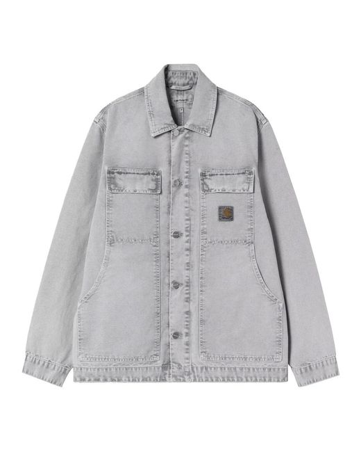 Carhartt Gray Denim Jackets for men