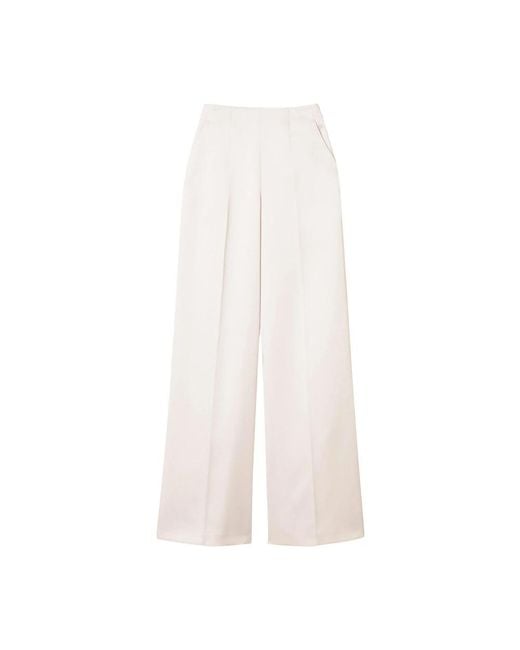Twinset White Wide Trousers