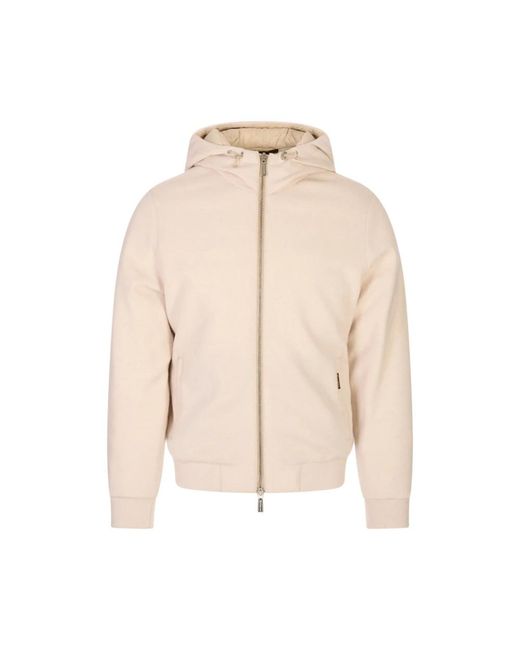 Moorer Natural Zip-Throughs for men
