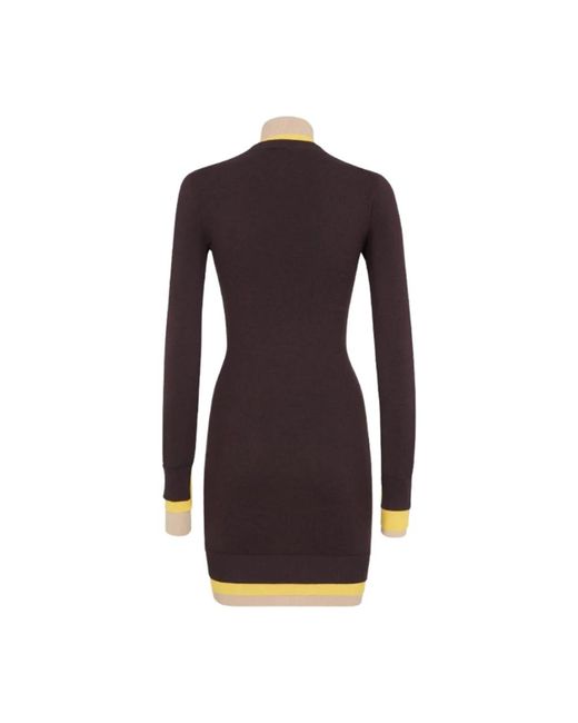 Fendi Purple Knitted Dresses