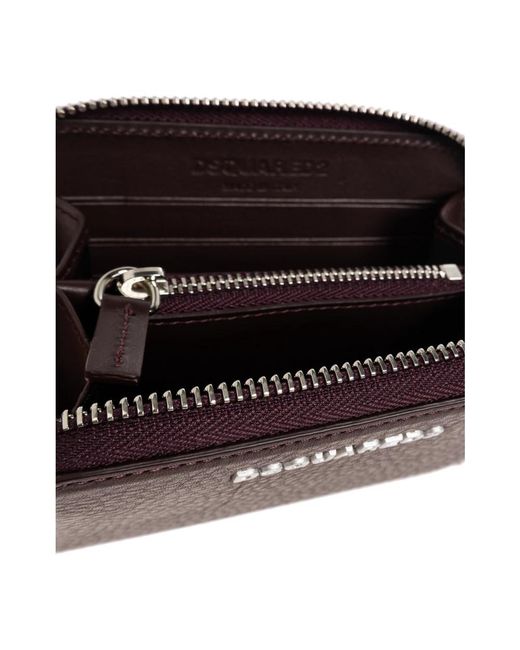 DSquared² Purple Leder Geldbörse Mit Logo