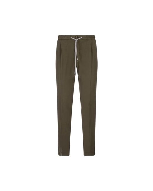 PT Torino Green Slim-Fit Trousers for men