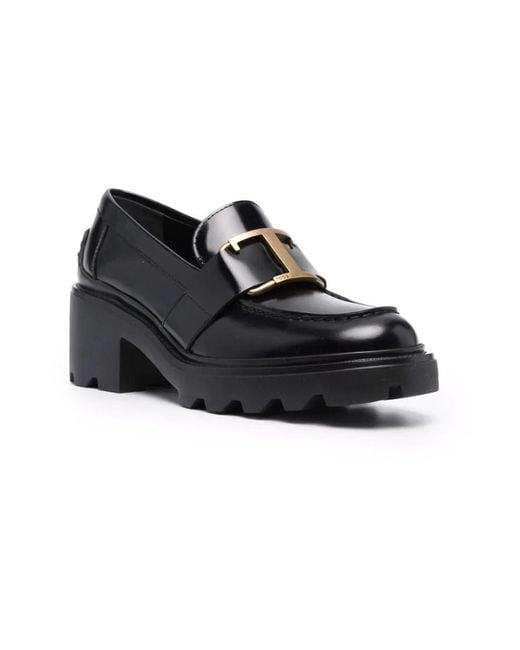 Tod's Black Loafers