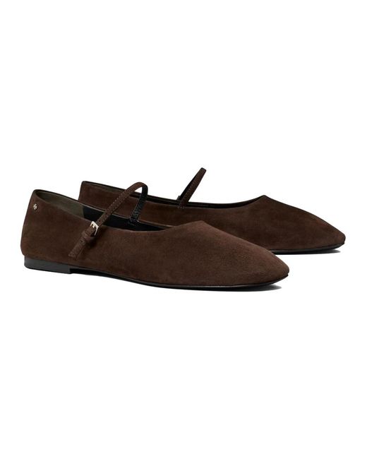 Tory Burch Brown Ballerina Shoes