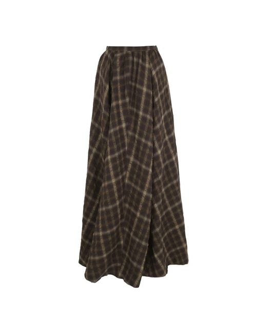 Cortana Brown Maxi Skirts