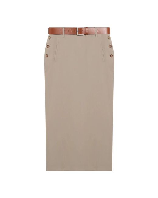 Midi Skirts Moschino en coloris Brown