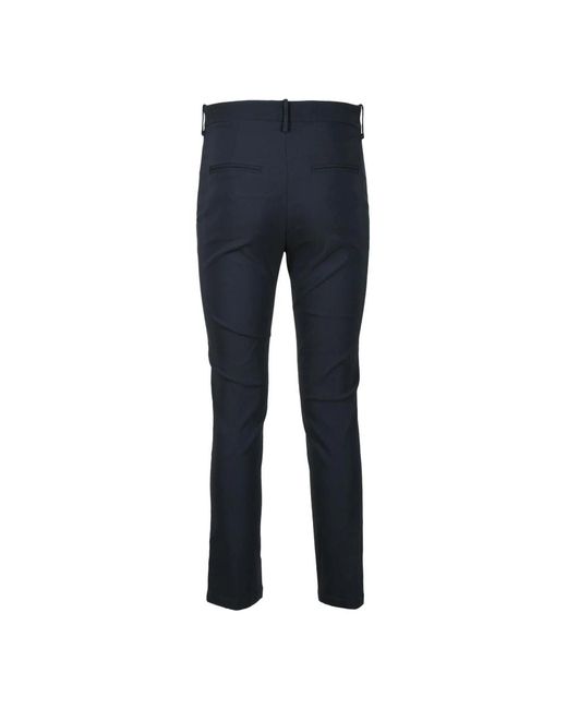 Liviana Conti Blue Slim-Fit Trousers
