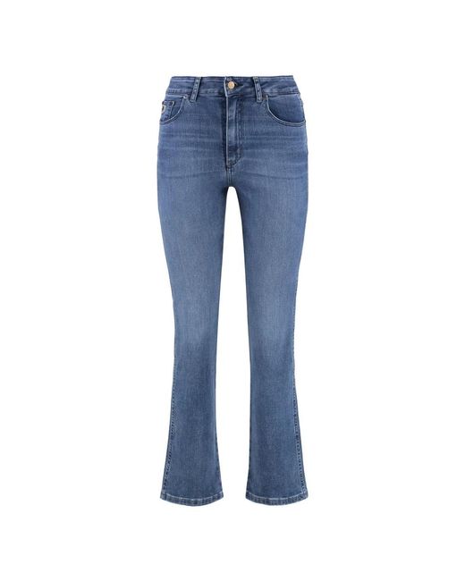 Lois Jeans ,Blauw ,Katoen Straight-Leg Jeans Met Metalen Details in het Blue