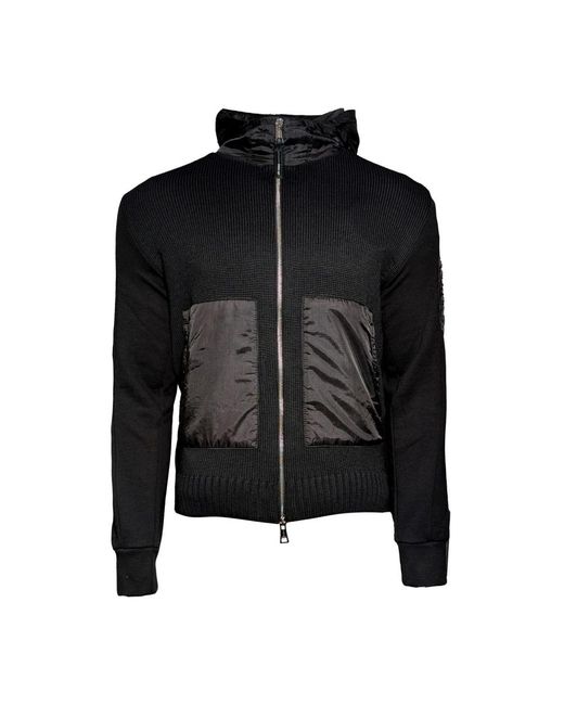 Pmds Truien & Vesten ,Zwart ,Wol Wollen Gebreid Jasje in het Black voor heren