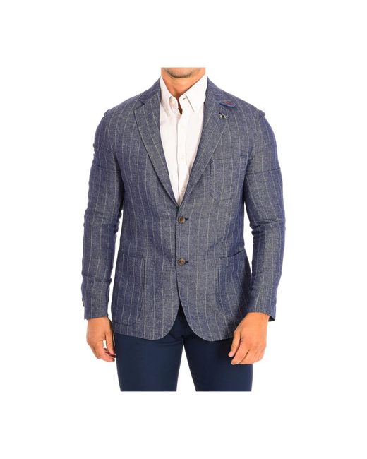 La Martina Blue Formal Blazers for men