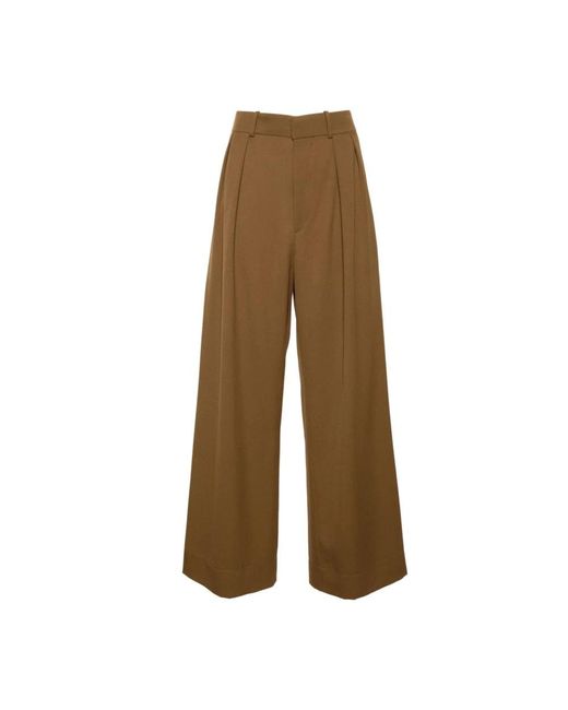 Wardrobe NYC Natural Wide Trousers