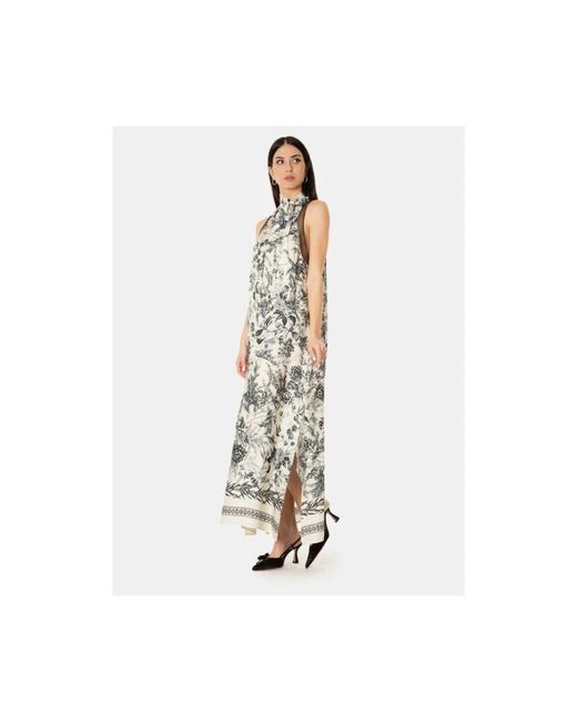 Maxi Dresses SIMONA CORSELLINI de color Metallic