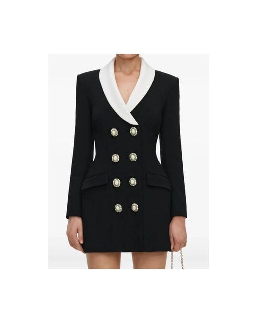 Self-Portrait Black Short Dresses