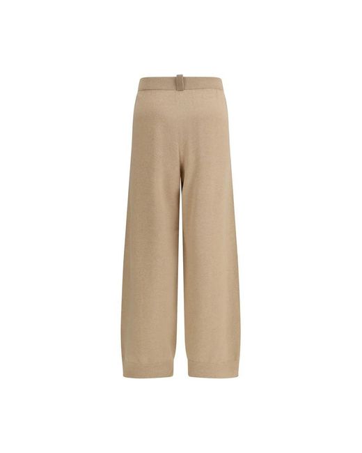 Fabiana Filippi Natural Wool Oves Aries Casual Pants
