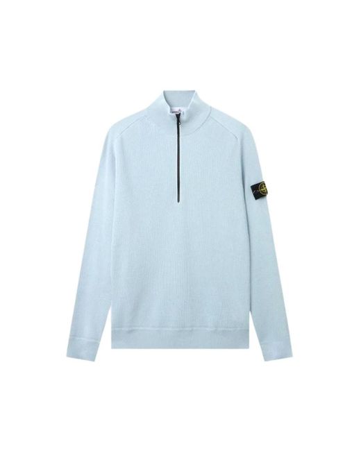 Stone Island Polo Stone E26 in het Blue voor heren