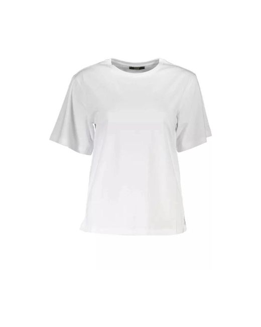 Roberto Cavalli Elegante Slim Fit Bedrukte Tee in het White