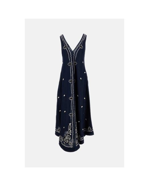 P.A.R.O.S.H. Blue Midi Dresses