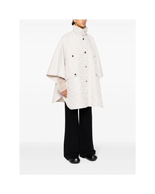 Max Mara Jassen ,Wit ,Leer Jassen in het White