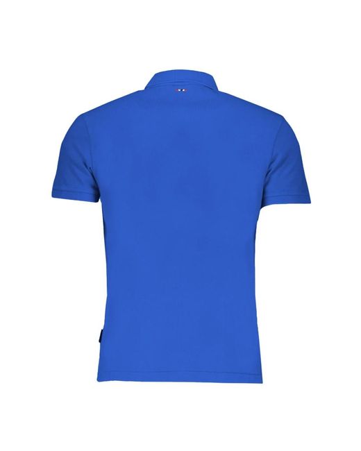 Napapijri Blau polo mit kurzen ärmeln in Blue für Herren