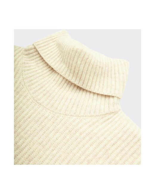 Les Deux Rollneck Sweater in het Natural voor heren